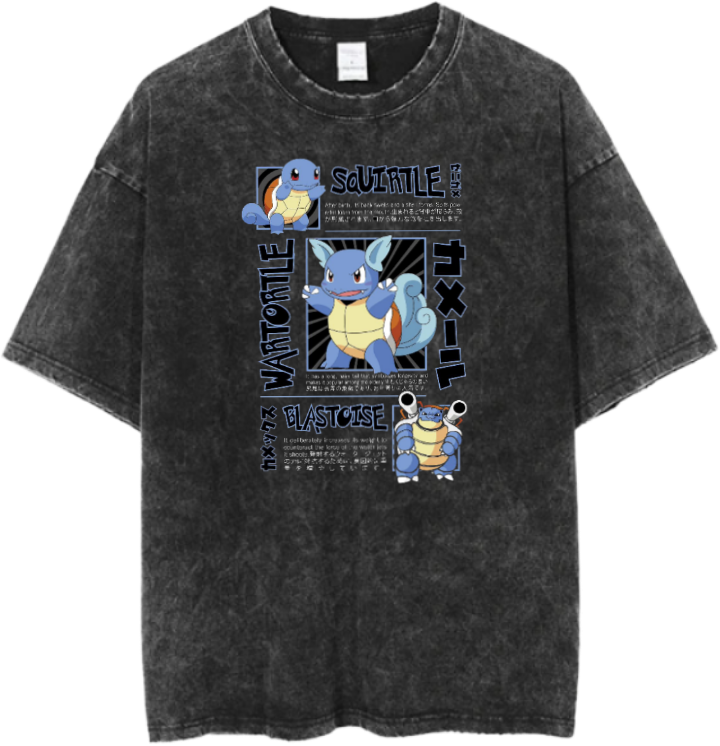 Digimon Adventure t- shirt Over Size Washed 12