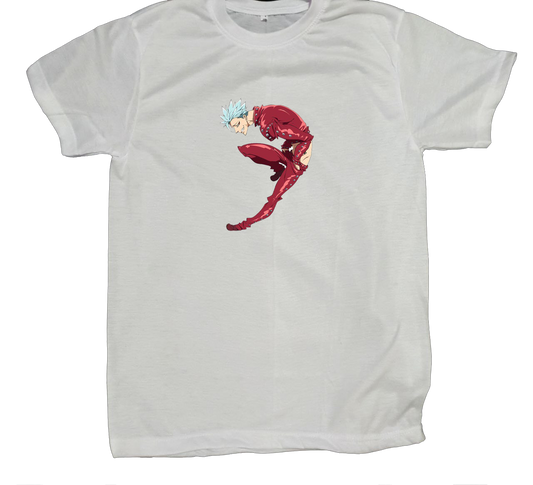 Anime Nanatsu no taizai seven deadly sins One Size t- shirt White 12
