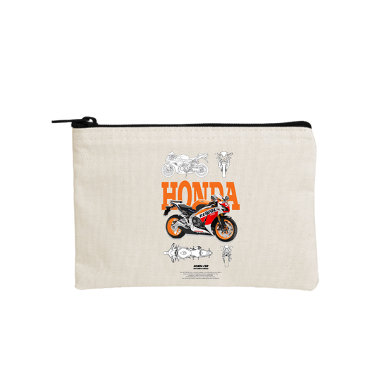 MOTOR CYCLE wallet pencil case Beige 12