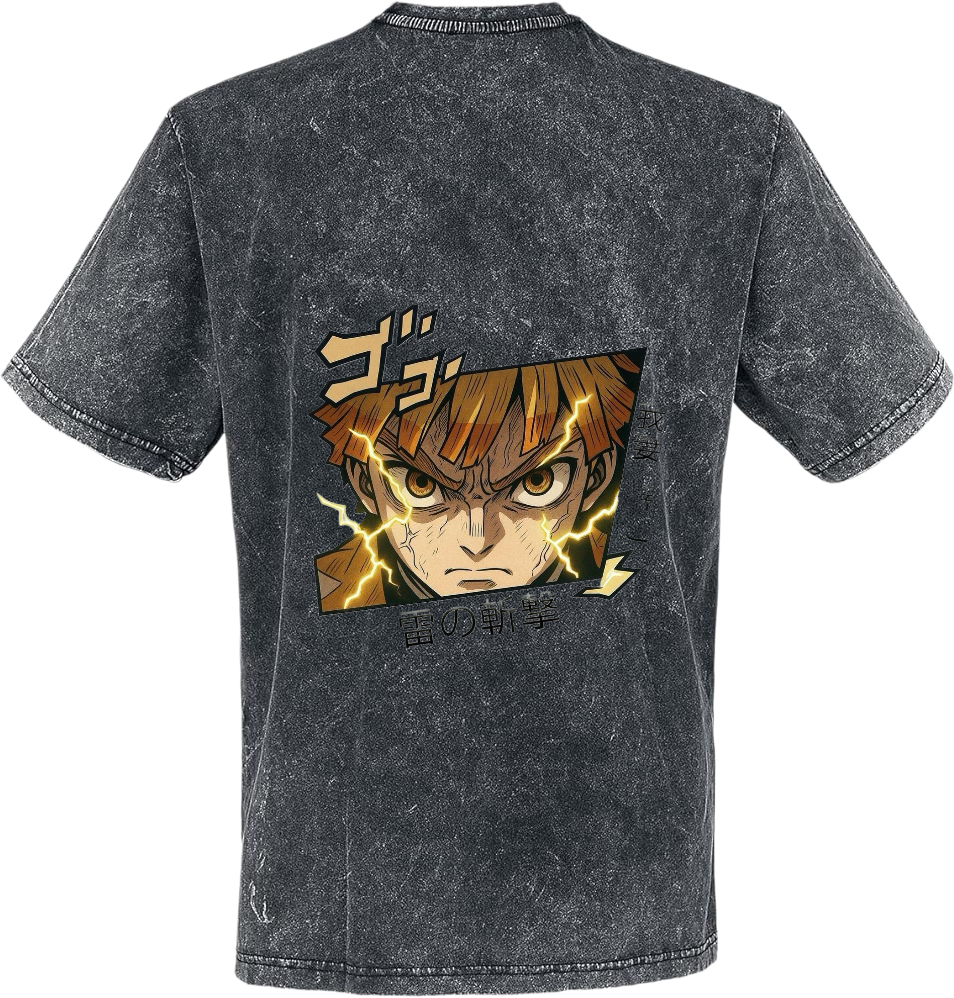 Demon Slayer t- shirt One Size Washed Back 12