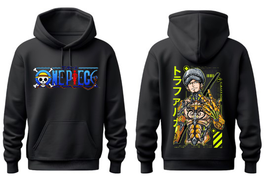 one piece One Size hoodie Black Back 12