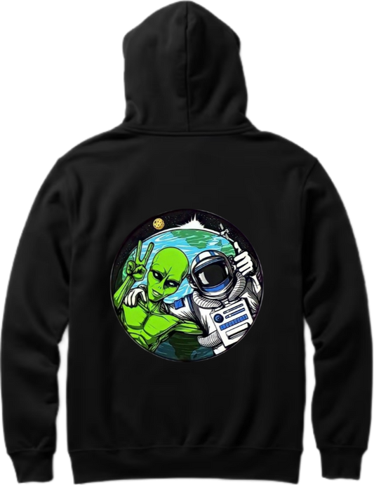 aliens Oversize Hoodie Back Black 10