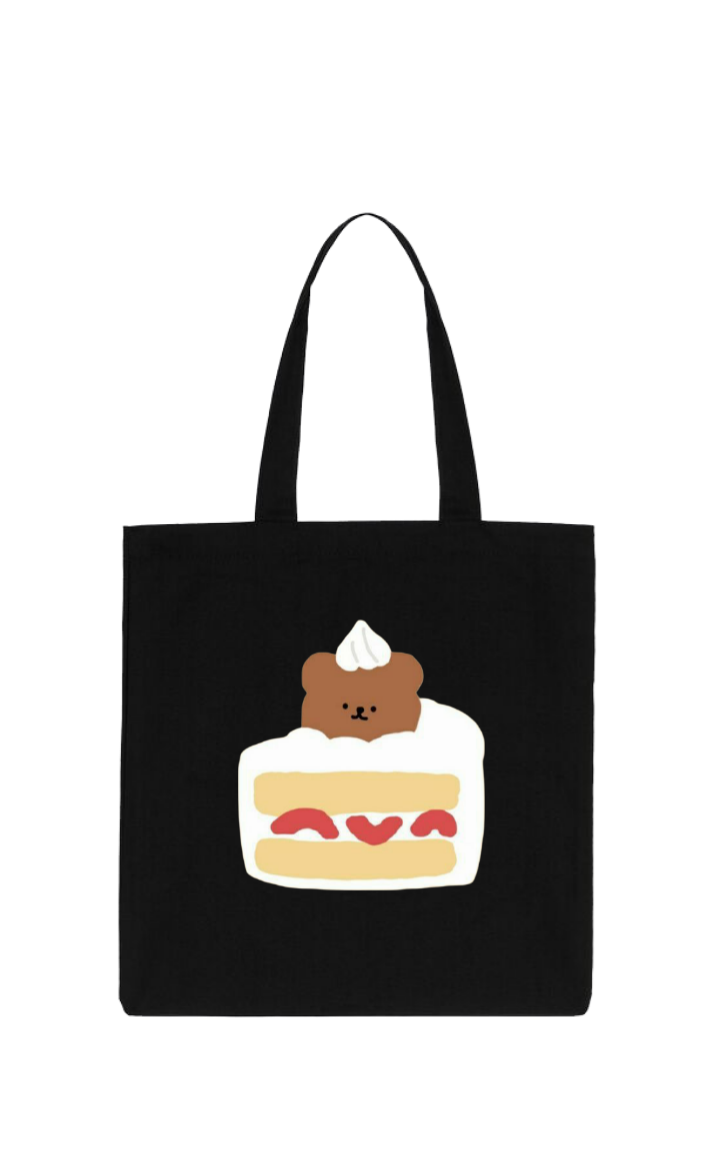 bear tote bag Black 12