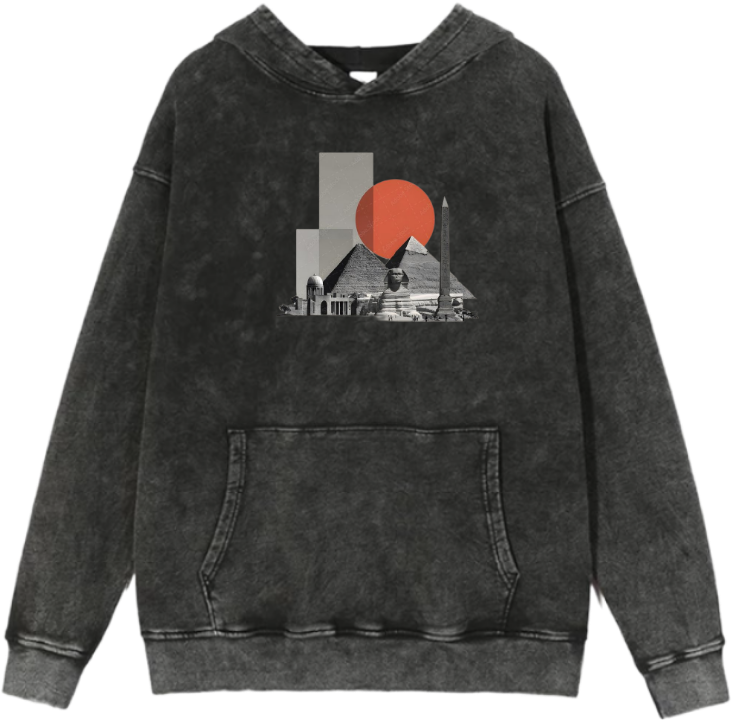 Egypt Over Size hoodie Washed 12