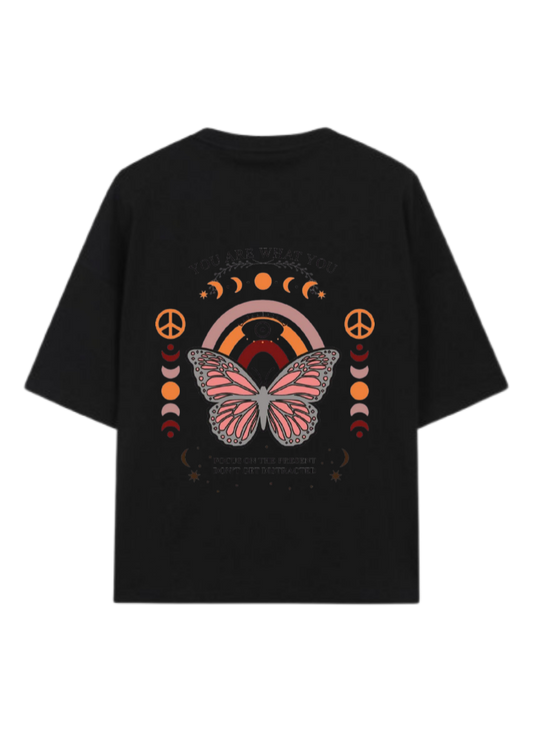 butterflies t- shirt Black Back 12