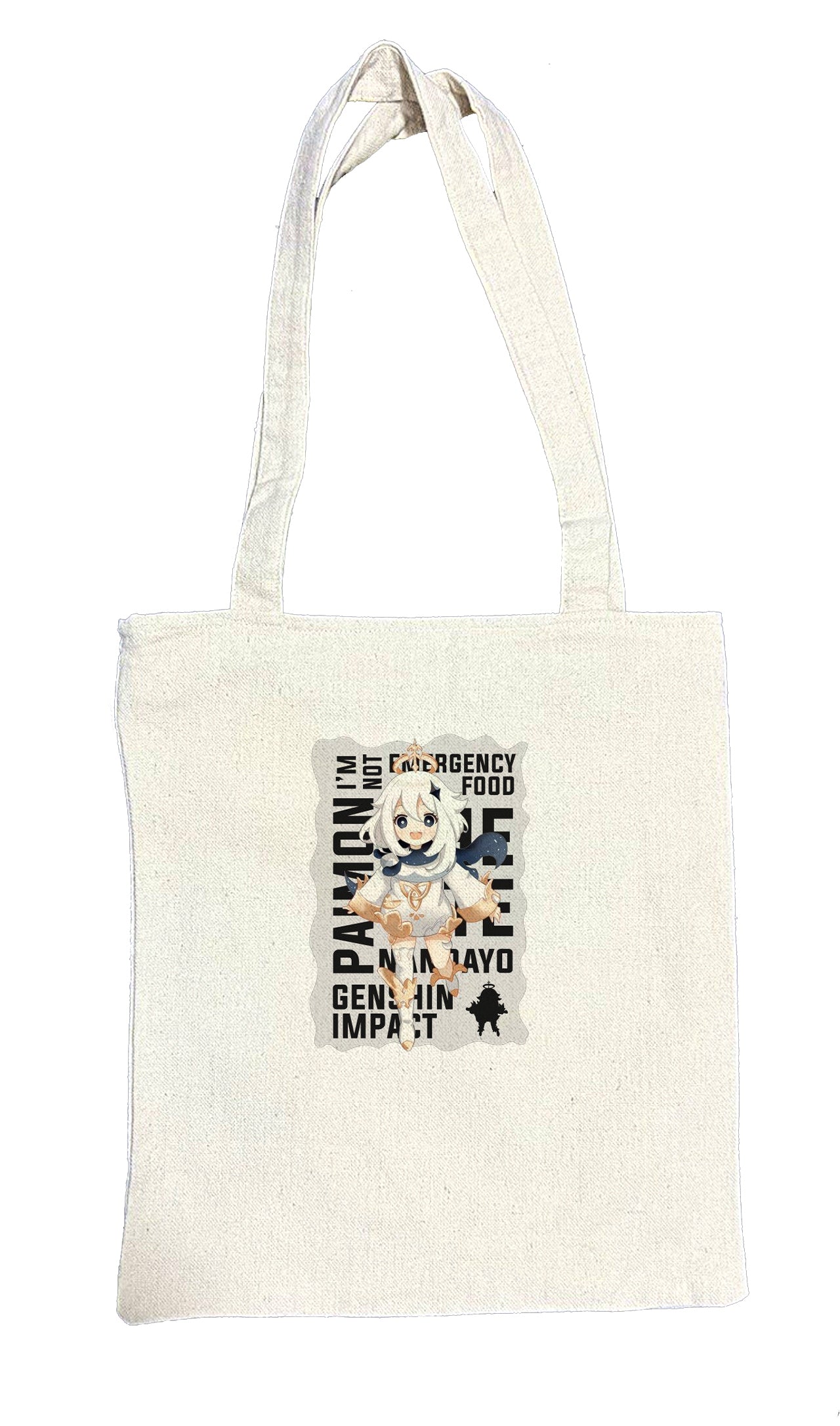genshin impact Paimon tote bag beige 21