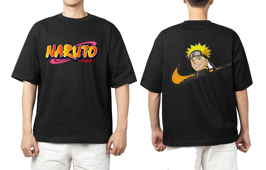 Naruto Shippuden t- shirt One Size Black Back 12