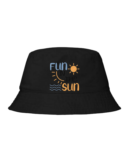 Summer Vibes Bucket hat Fishman hat cap Black 12