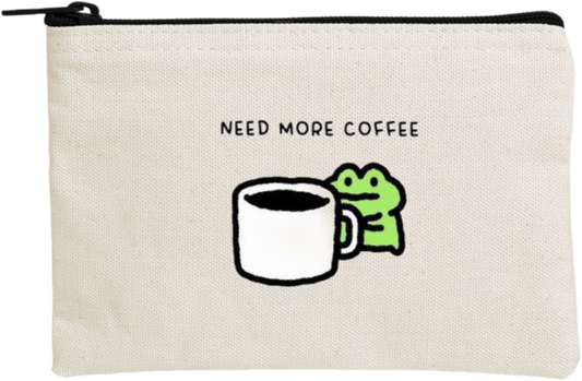 Frog wallet pencil case Beige 12