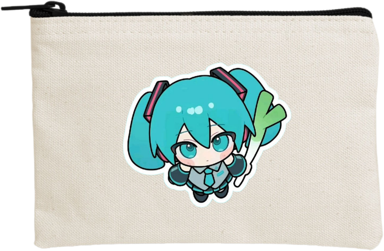 miku pencil case Beige 12