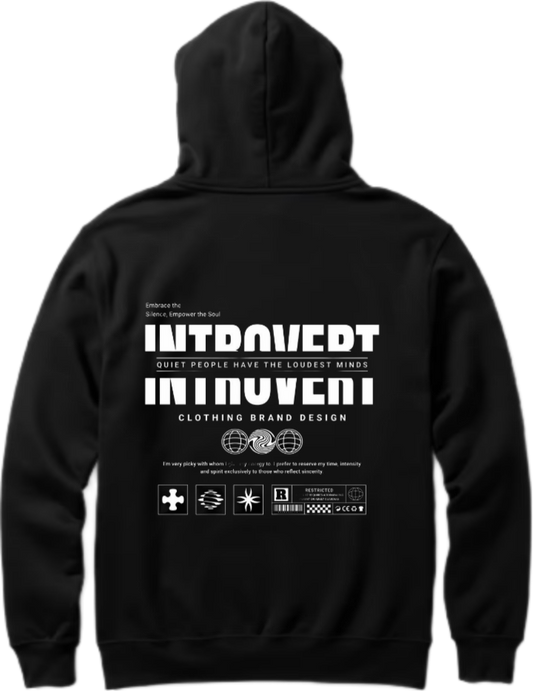 INTDAVEDT Over Size hoodie Black Back 93