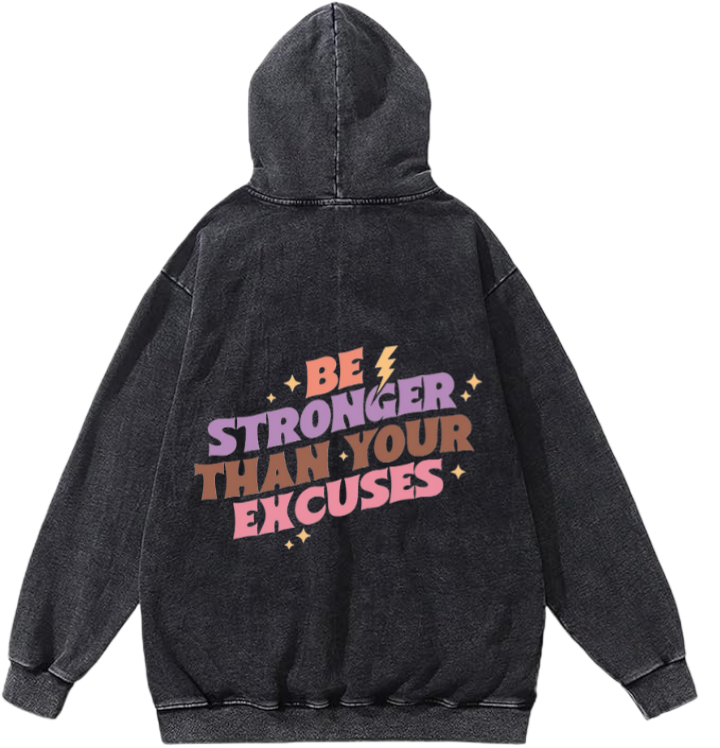 workout gym pilates Oversize Hoodie Washed Back 12
