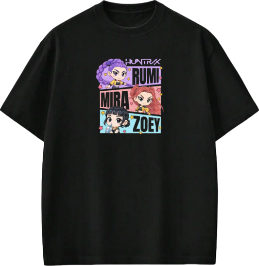 Hunterix kpop  t- shirt Black 12