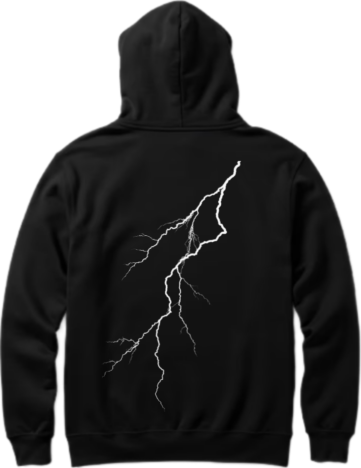 Goth Oversize Hoodie Black Back 12