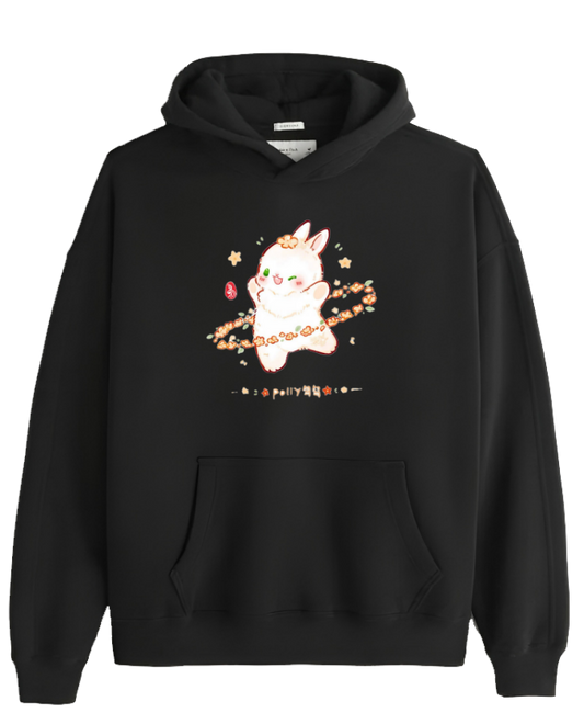 bunny Oversize Hoodie Black 12