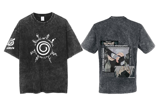 Naruto Shippuden t- shirt One Size Washed Back 11
