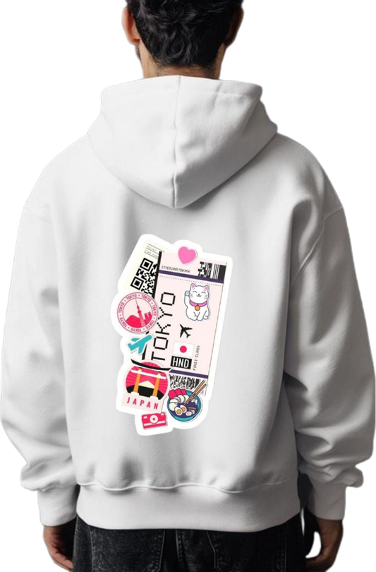 travel travellar Oversize Hoodie White Back 12