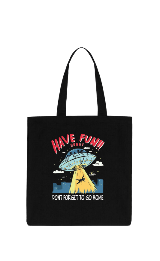 aliens tote bag Black 11