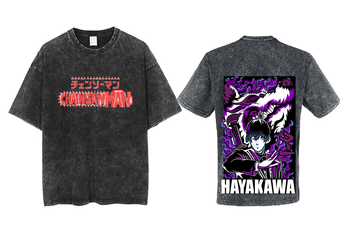 Chainsaw Man t- shirt One Size Washed Back 10