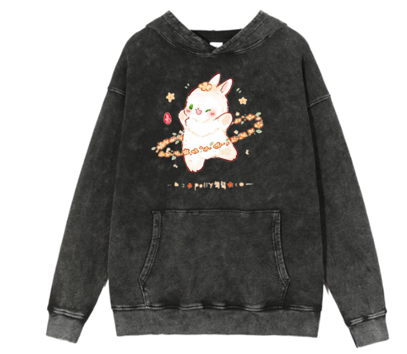 bunny Oversize Hoodie Washed 12
