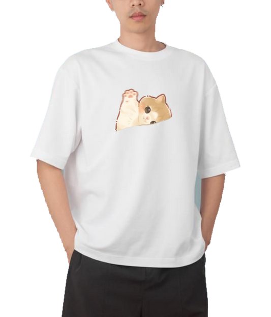 cat One Size t- shirt White 12