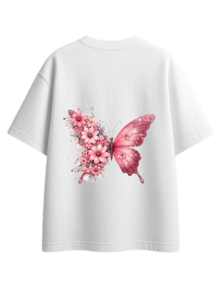 butterflies t- shirt White Back 12