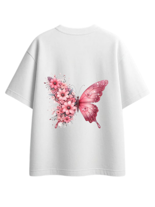 butterflies t- shirt White Back 12