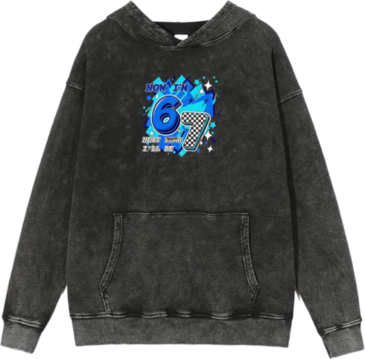 67 designs Oversize Hoodie Washed 12