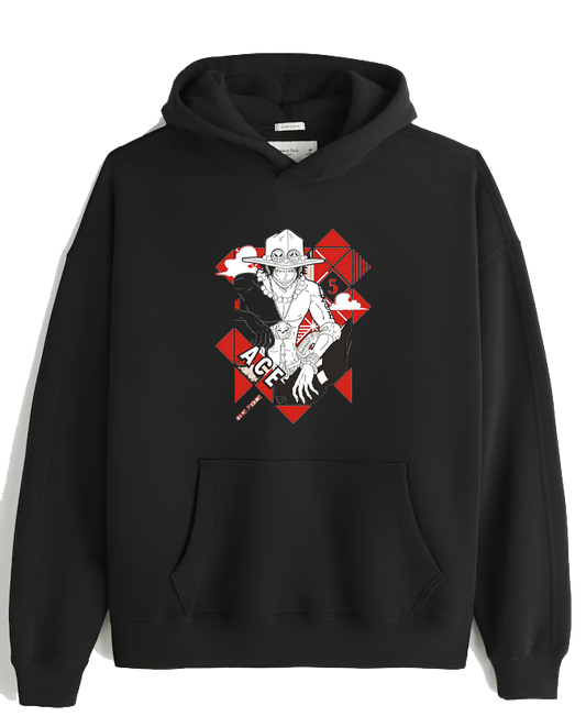 one piece One Size hoodie Black 12