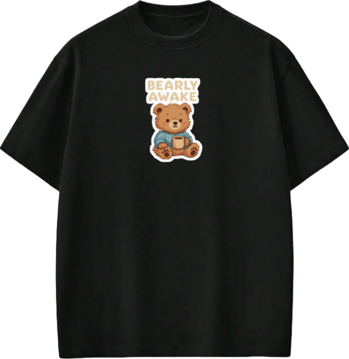 bear t- shirt Black  12