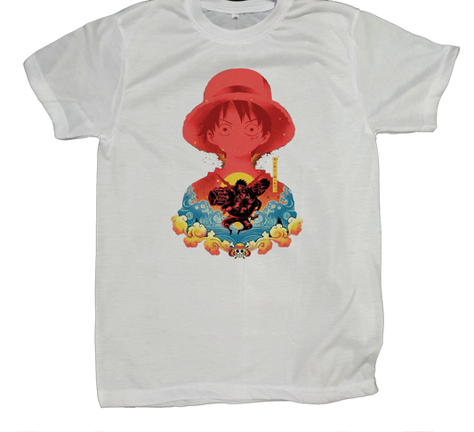 one piece t- shirt fat White 12