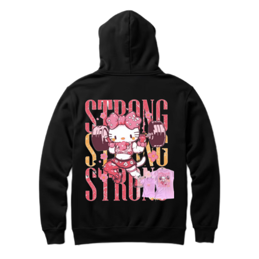 STDONG One Size hoodie Black Back 130
