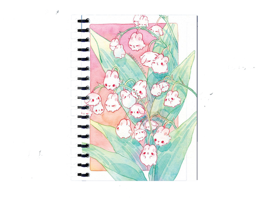 Lily of the Valley Notebook A5 130