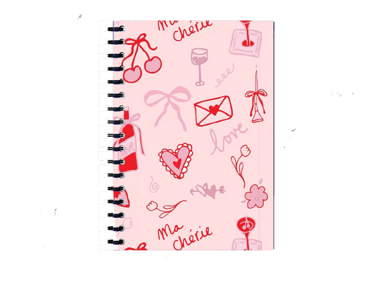 Notebook Coquette Valentine Doodle 134