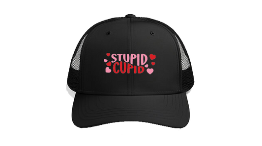 Baseball cap Black STUPID CUPID 180