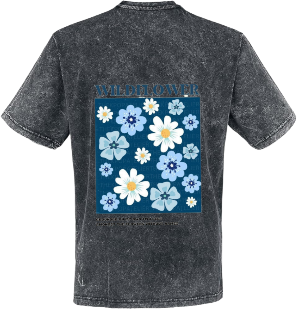 WILDFLOWER t- shirt One Size Washed Back 132