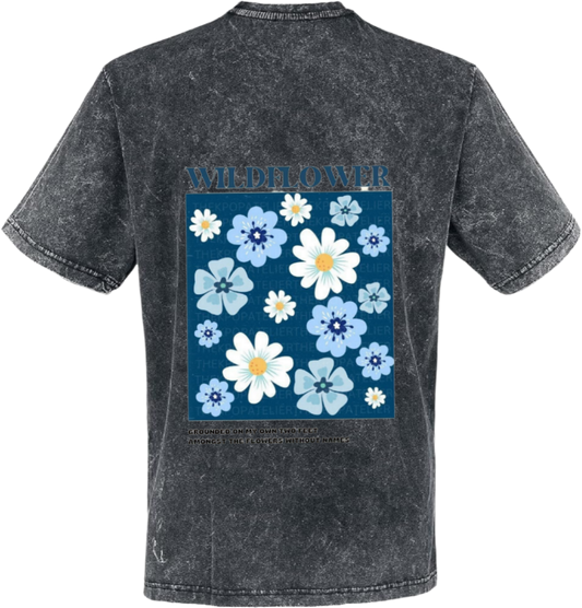 WILDFLOWER t- shirt One Size Washed Back 132