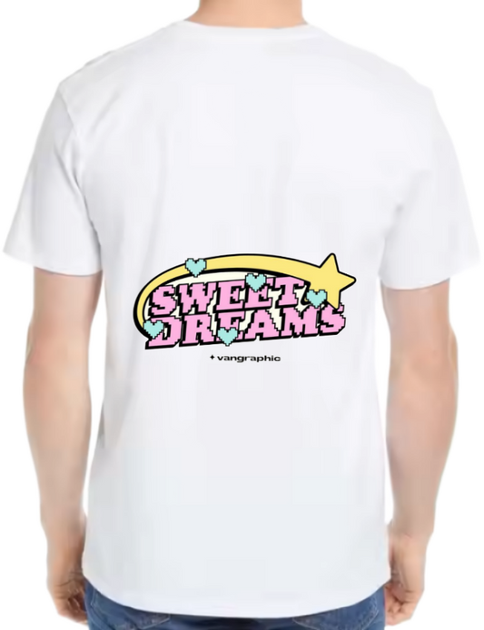 SWEET DREAMS t- shirt One Size White back 136