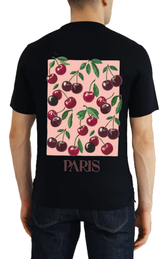 PARIS t- shirt One Size Black back 137