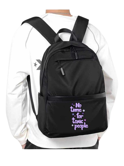 No time for toxic people School Back bag bag 183