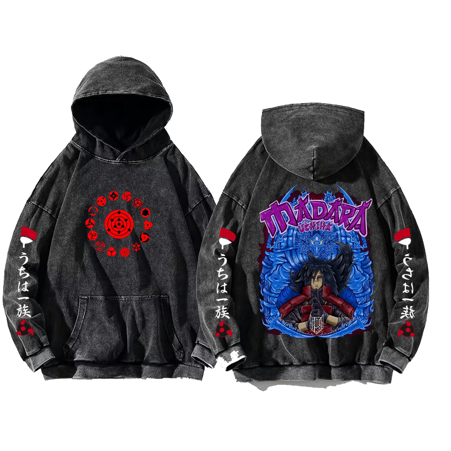 Naruto Shippuden One Size hoodie Washed Back 13
