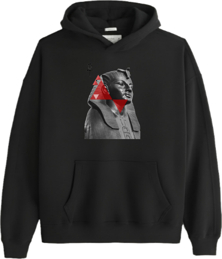 Egypt Over Size hoodie Black 13