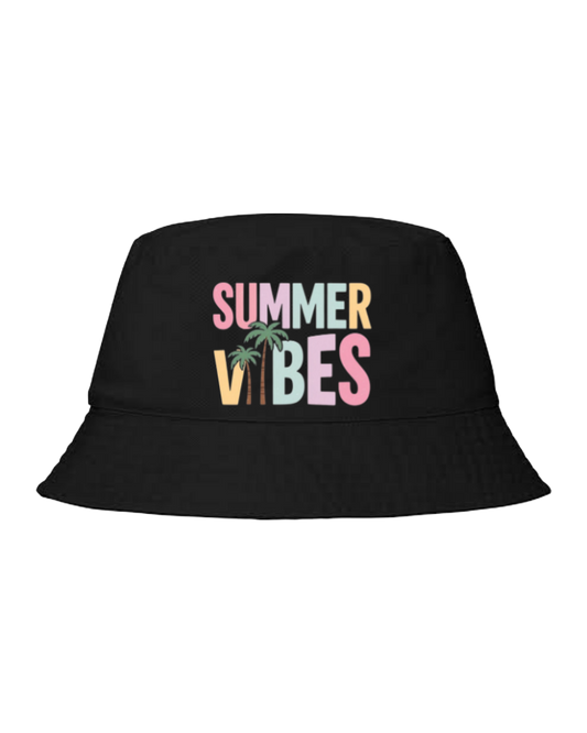 Summer Vibes Bucket hat Fishman hat cap Black 13