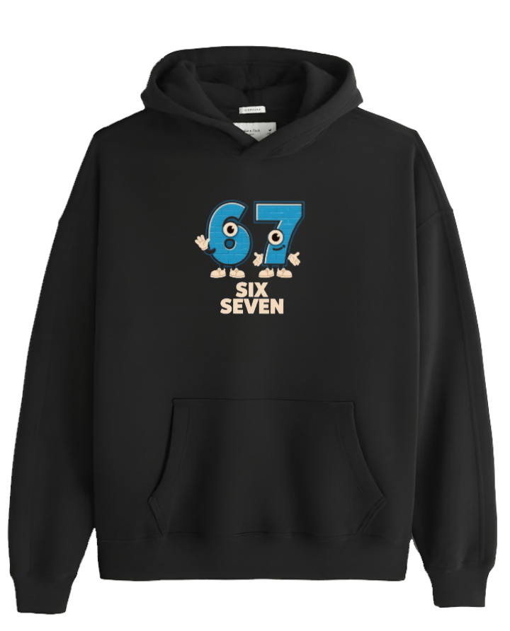designs 67 Oversize Hoodie Black 13