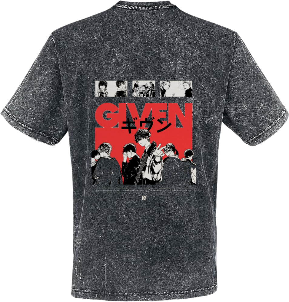 Given t- shirt Over Size Washed Back 109