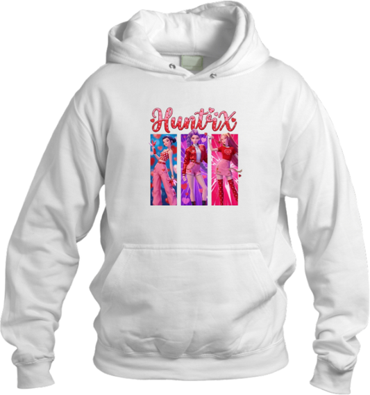 Hunterix kpop Oversize  Hoodie White 13