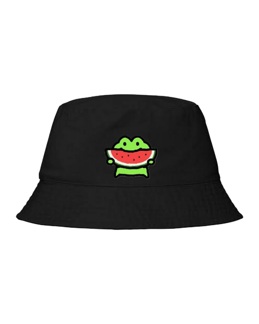 Frog Bucket hat Fishman hat cap Black 13