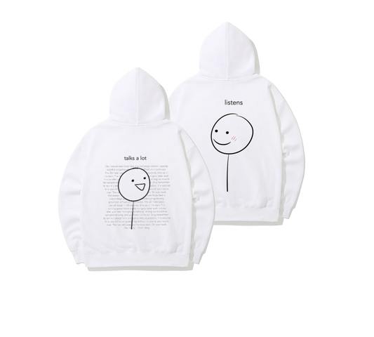 VaIentine coupIe Oversize Hoodie Cables White Back 13