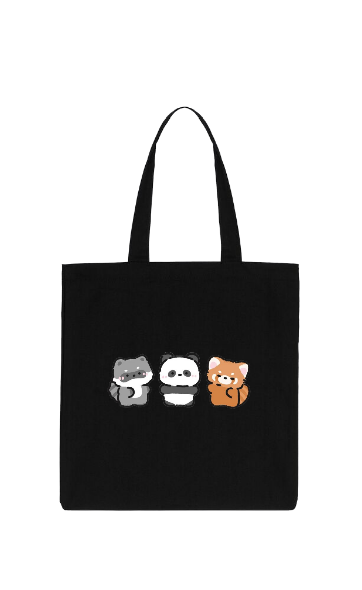 PANDA tote bag Black 13