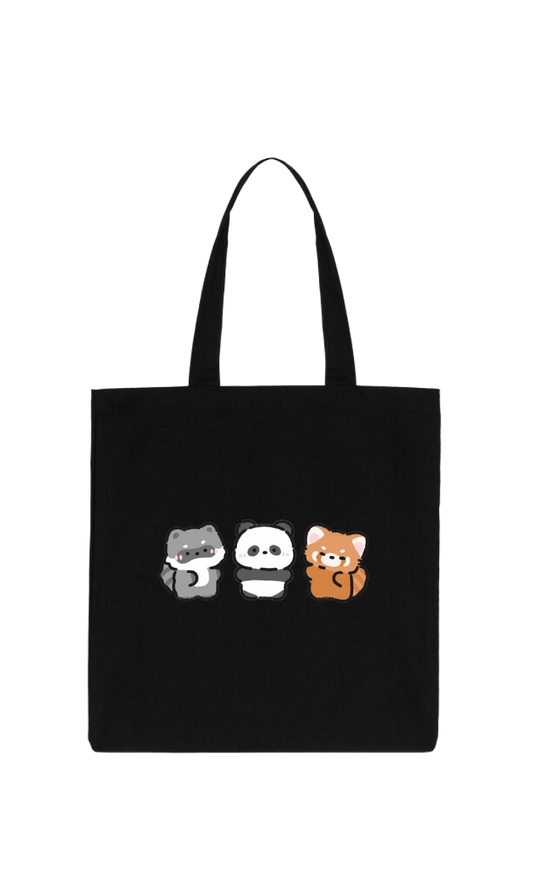 PANDA tote bag Black 13